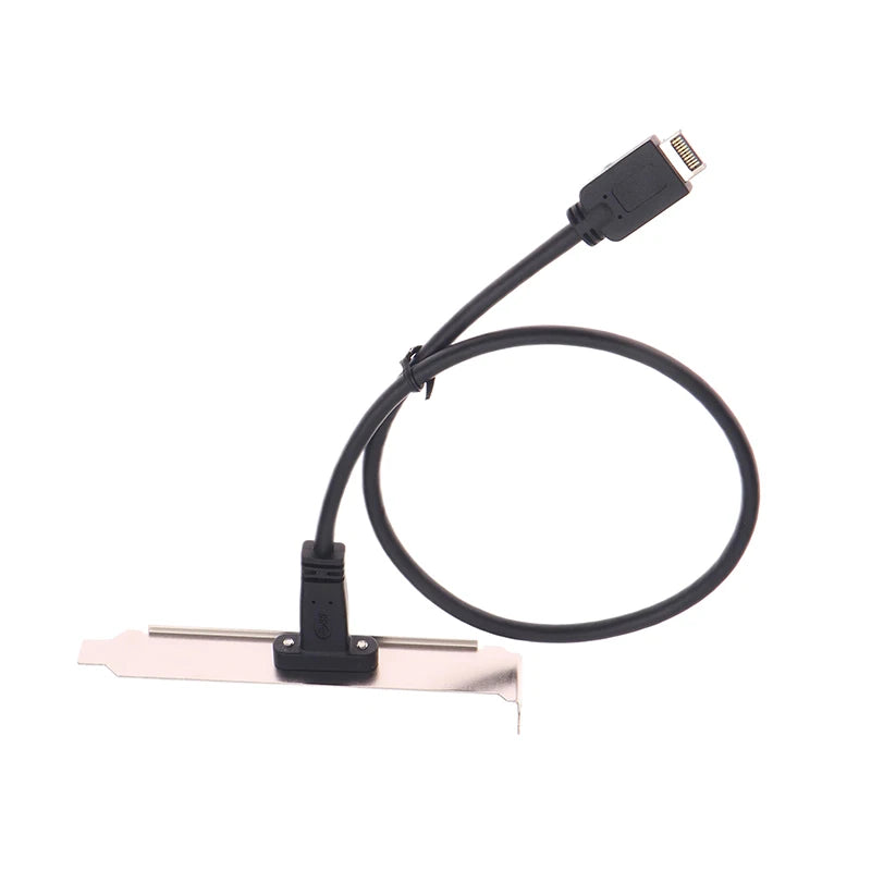 50cm USB 3.2 Front Panel Header Type-E To USB-C Type C Female Connector Extension Wire Cable TYPE-E Baffle Cable Oasis Select A1