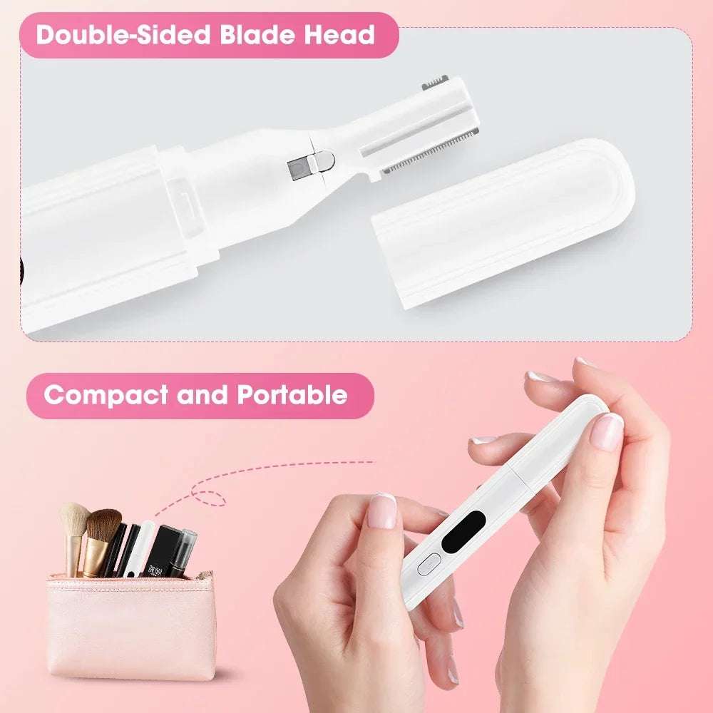 Ms.Dear Rechargeable Electric Eyebrow Trimmer Dual-Blade