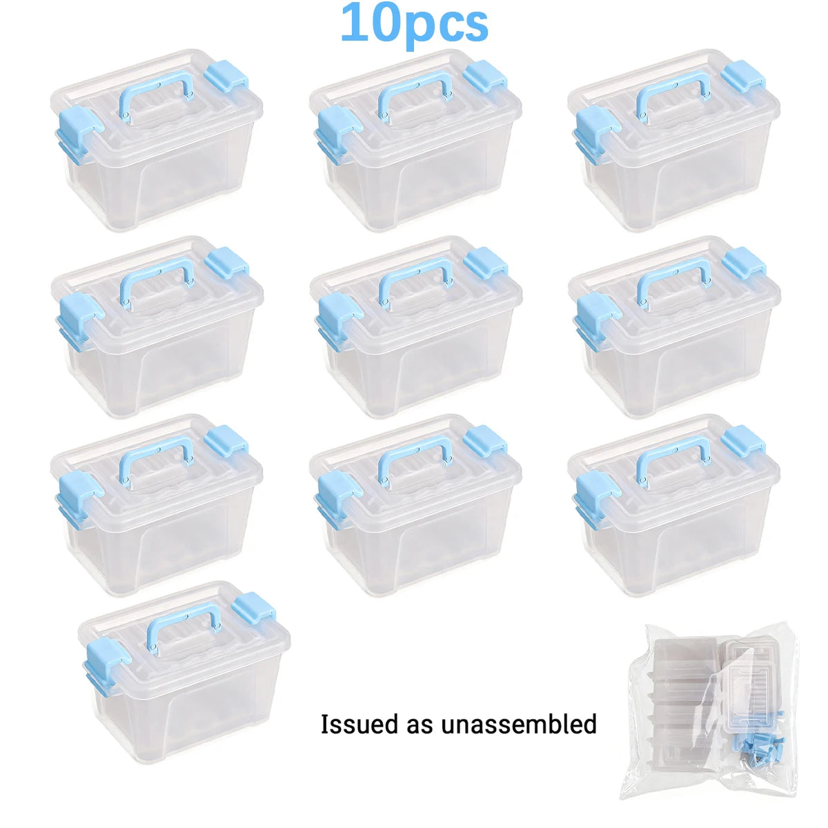 5/10pcs Mini Storage Boxes, Dollhouse Storage Box, Miniature Warehouse Scene DIY, Photography Props, Miniature Decoration Oasis Select 10Pcs blue