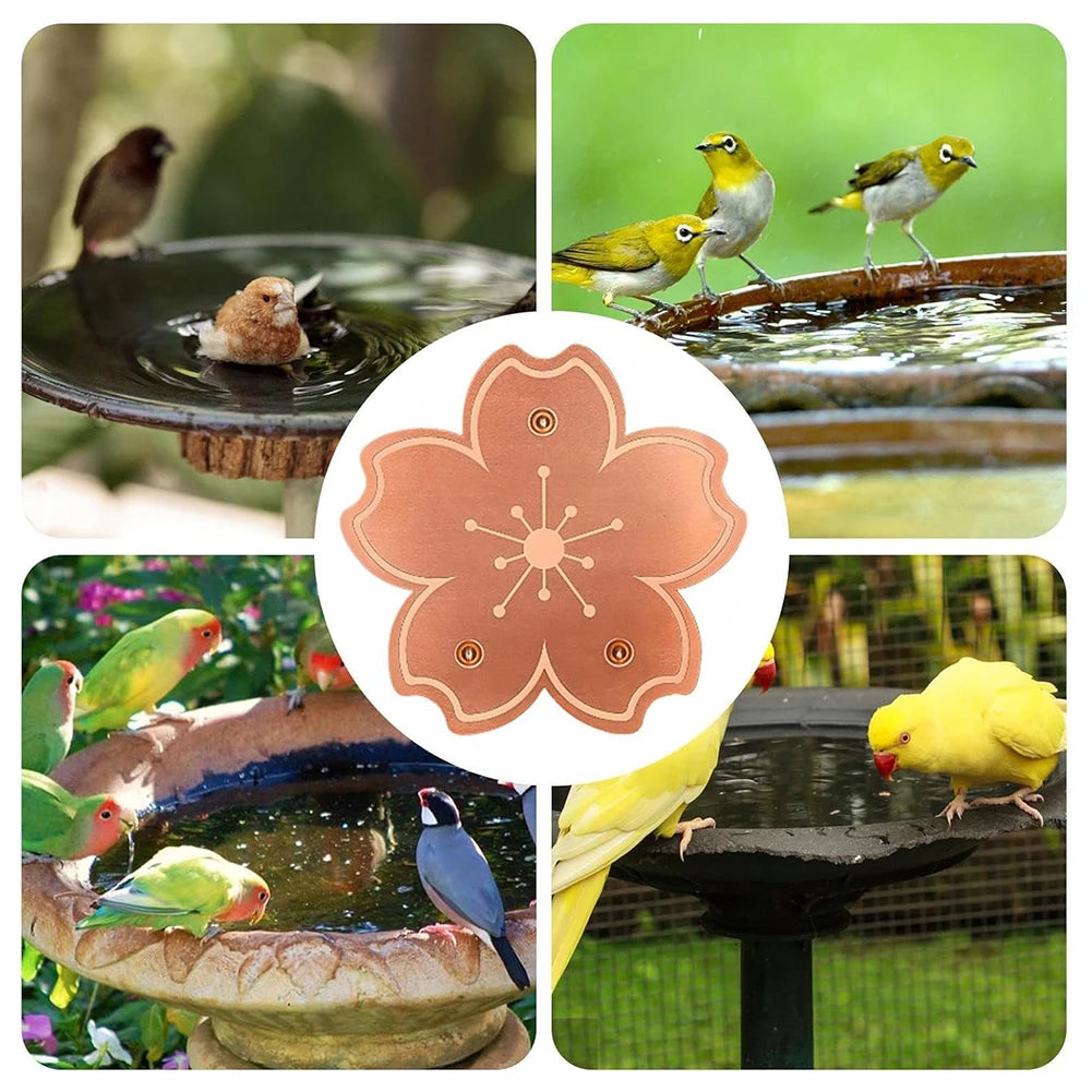 Solid Copper Water Purifier Disc for Bird Baths & Fountains