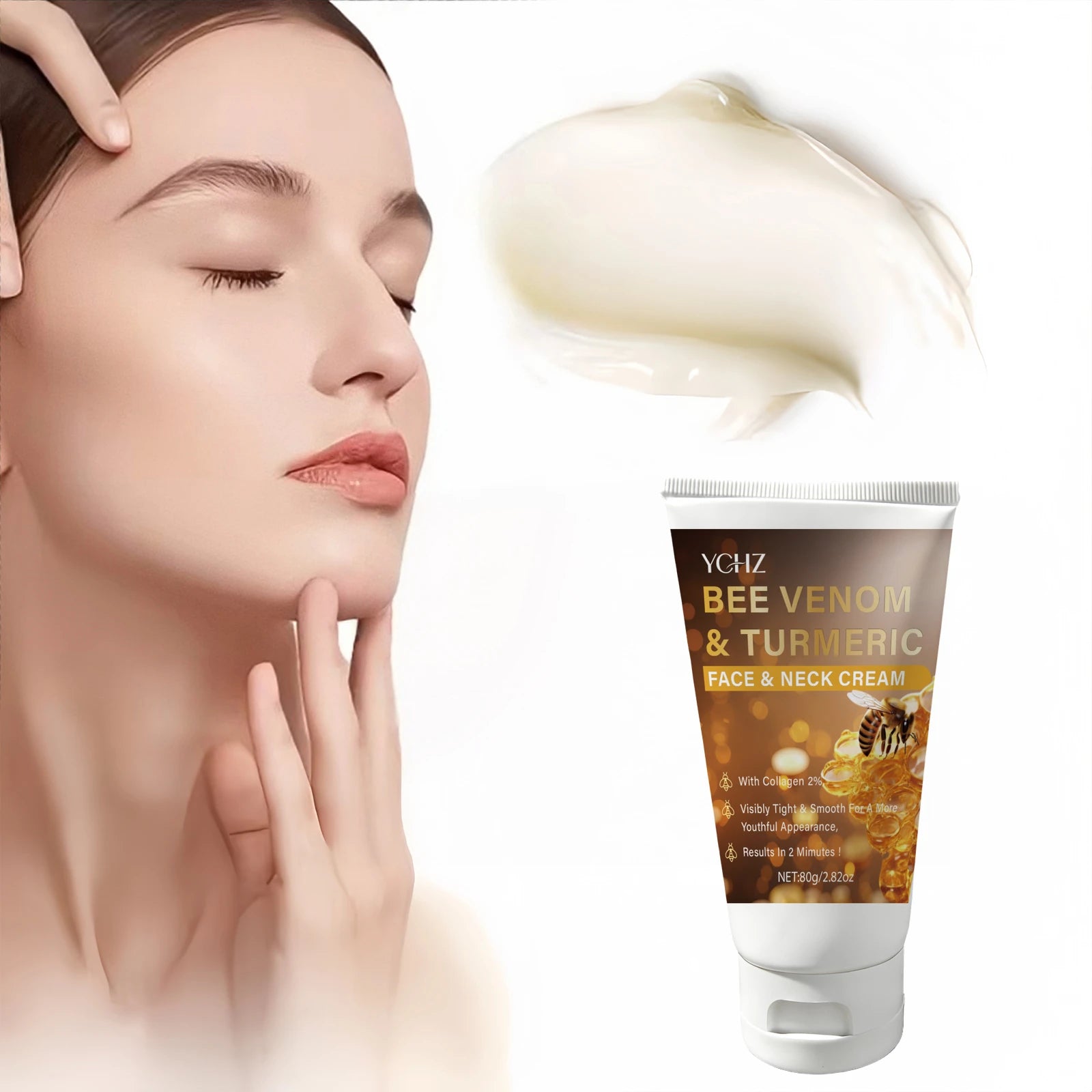YCHZ Bee Venom Face Cream 80g – Brightening & Moisturizing