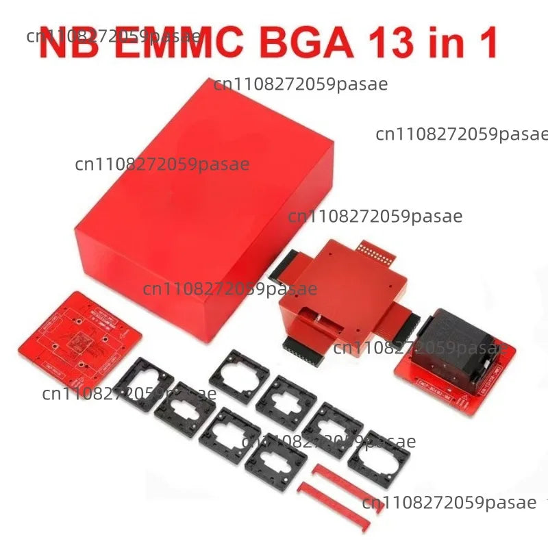eMMC BGA 13-in-1 Socket Adapter Set | BGA100–BGA529