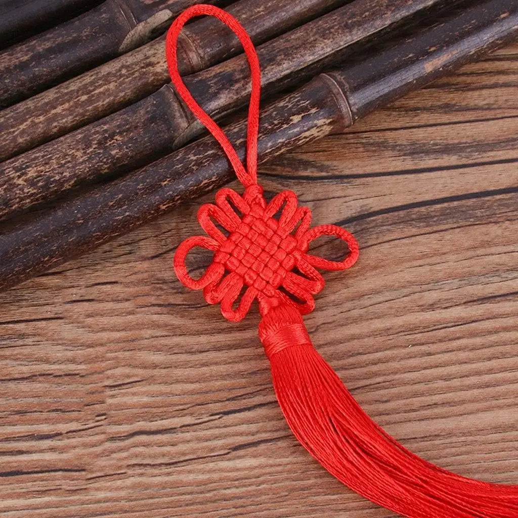 Chinese Knot Wall Hanging Tassel Lucky Feng Shui Door Decor Braided Classic Ornament Asian Home Decor Living Room Festival Gift Oasis Select