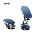 720° Rotation Foldable Magnetic Car Phone Holder Adjustable Universal Dashboard Stand Air Vent Mount GPS For iPhone Samsung Oasis Select Silver