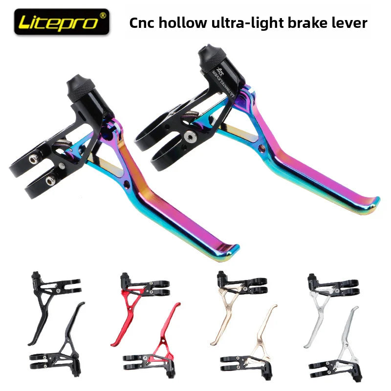 Litepro brake lever road bike small wheel V brake lever 64g LPCNC handbrake lightweight color version Oasis Select