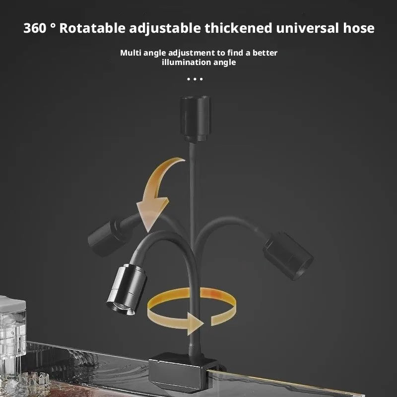 SHINEKNOT 3W Clip-On Aquarium LED Spotlight | Adjustable Focus
