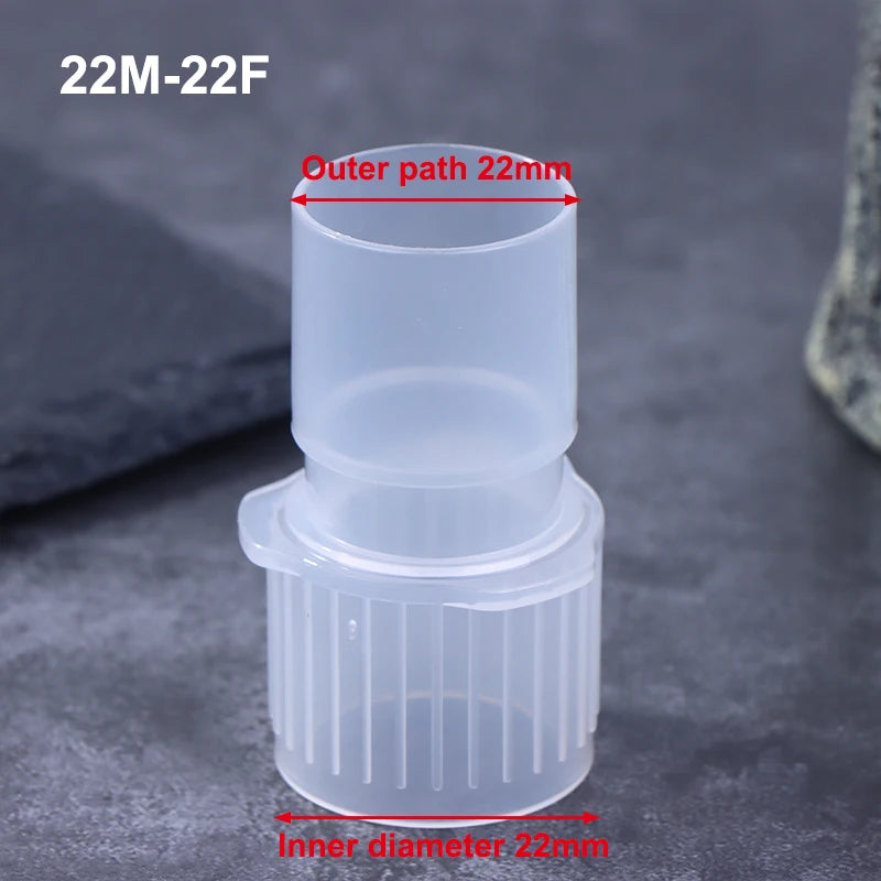 15mm to 22mm Veterinary Breathing Circuit Straight Connector PP