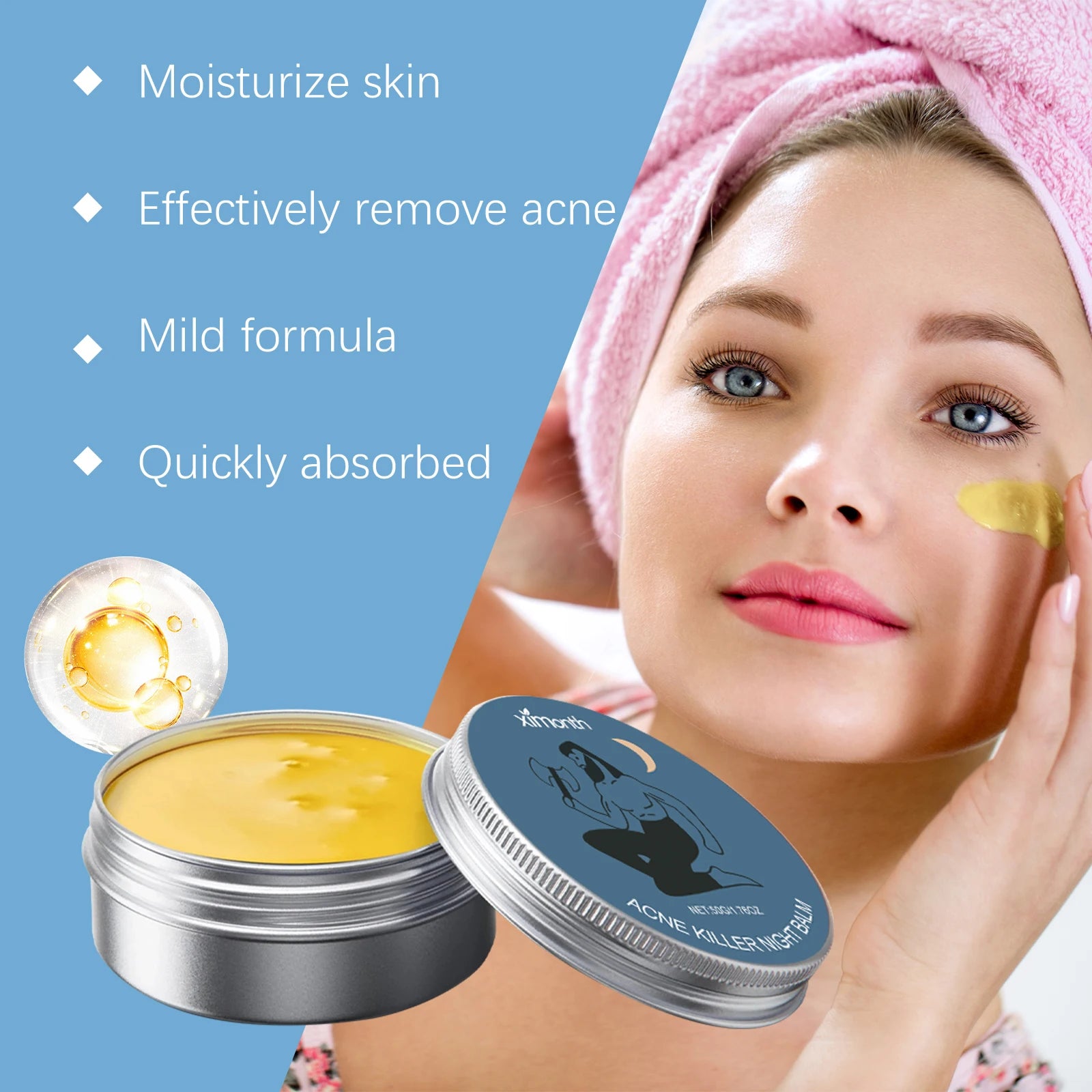 Acne Removal Face Cream Gently Balances Skin Oil Refreshing Skin Care Shrink Pores Oil Control Hydrating Anti Acne Cream Oasis Select