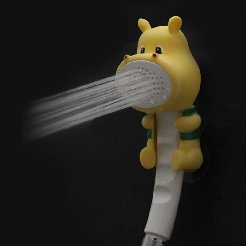 Cartoon Kid Shower Head Shower with Suction Cup Base Children's Bath Water Spray Shower Baby Shower Nozzle Bathroom Accessories Oasis Select