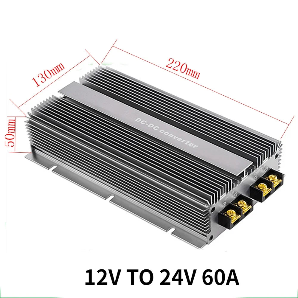 12VDC to 24VDC 30A-200A Step Up Booster Voltage Converter 12V to 24V DC-DC Power Boost Module Regulator for Cars Solar CE RoHS Oasis Select 12V TO 24V 60A 12V 24V