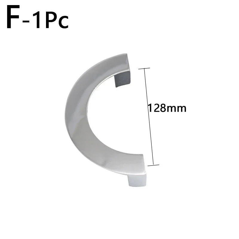 European Modern Minimalist Semi-Circular Knob Zinc Alloy Cabinet Drawer Shoe Door Pull Furniture Handle Oasis Select F-128mm