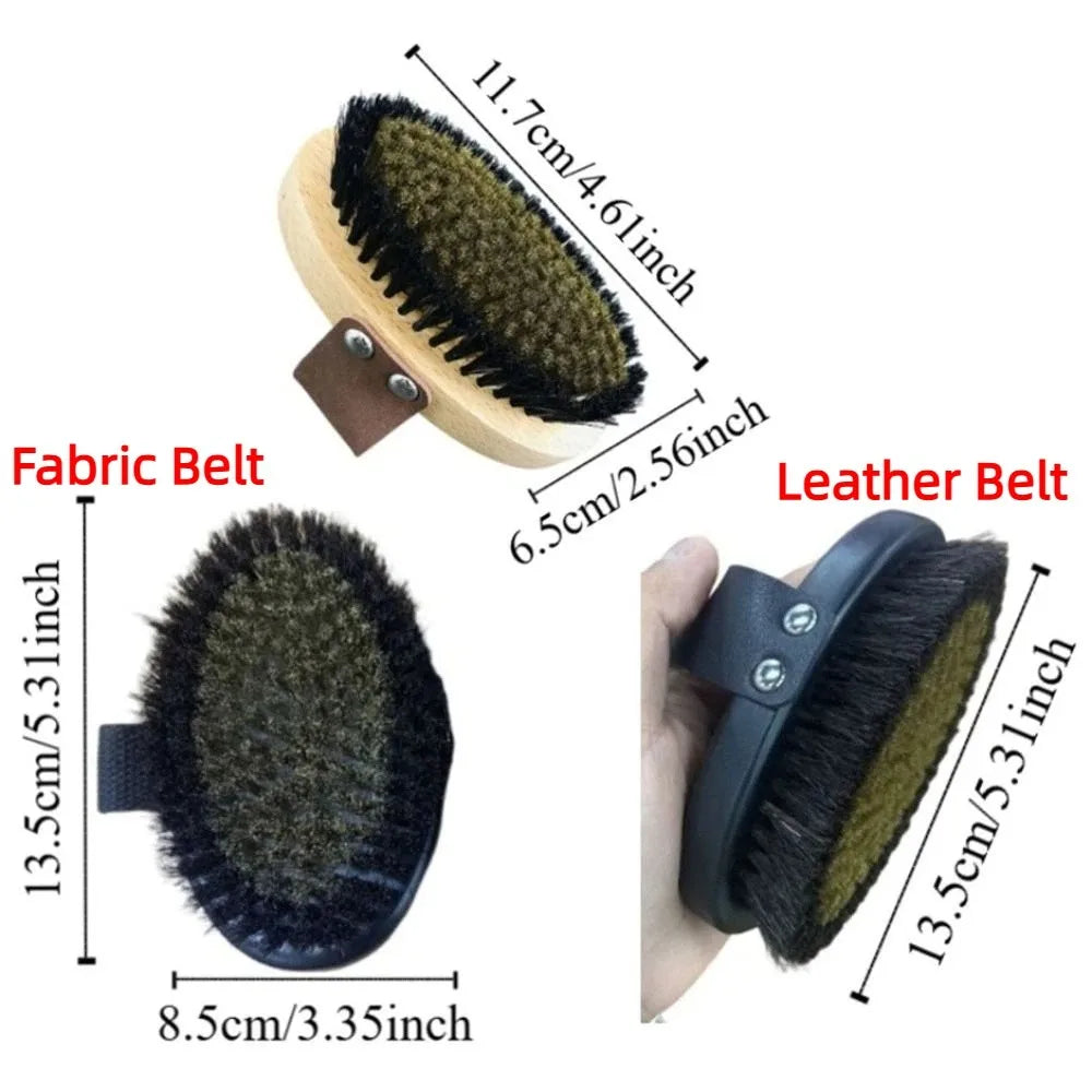 Wood Copper Wire Dry Body Brush – Exfoliating & Massage