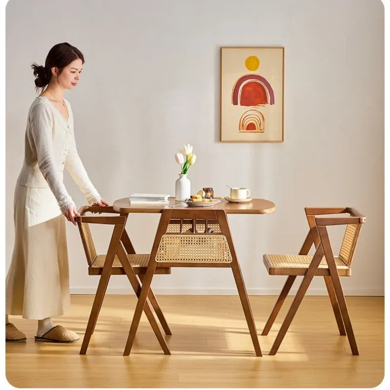 Balcony tea table and chair combination casual rattan chair one table and two chairs small tea table outdoor three-piece set Oasis Select