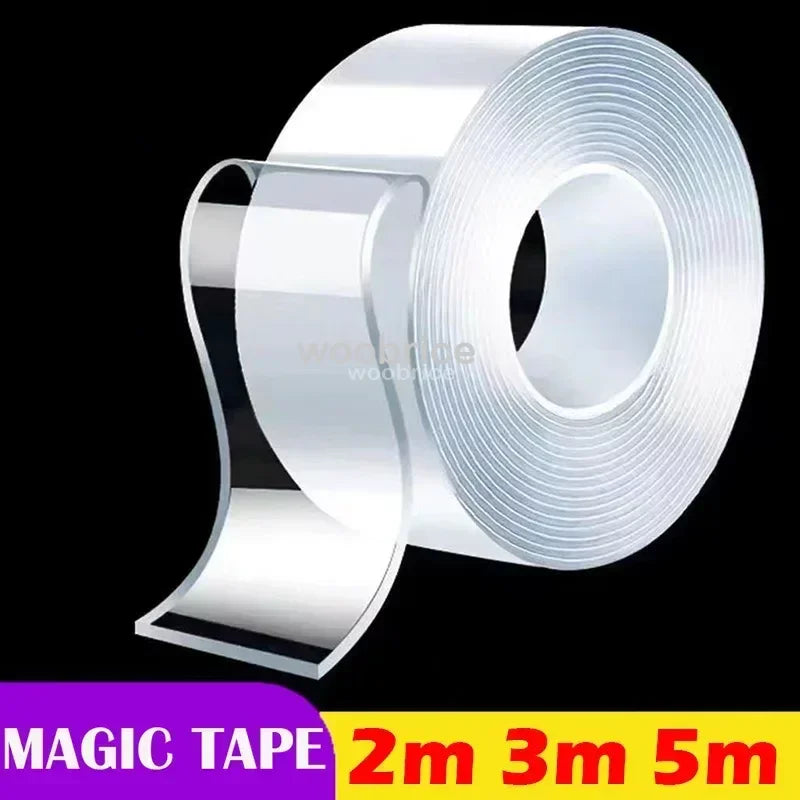 5m 3m Super Strong Double Sided Adhesive Tape Car Bedroom Kitchen Bathroom Outdoor Living Room Double-sided Tape Extra Strong Oasis Select 9.84 feet(3 m) 1mm 20mm