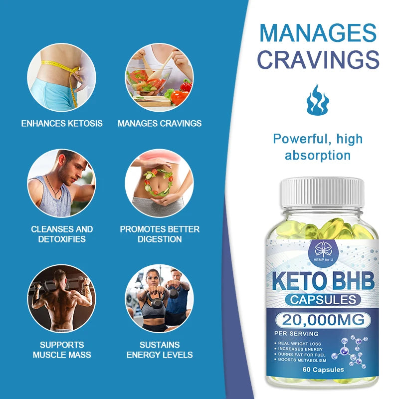 BHB Keto Capsules Support Ketosis, Weight Loss for Men and Women Detox Digestive HealthSupport Metabolism Oasis Select