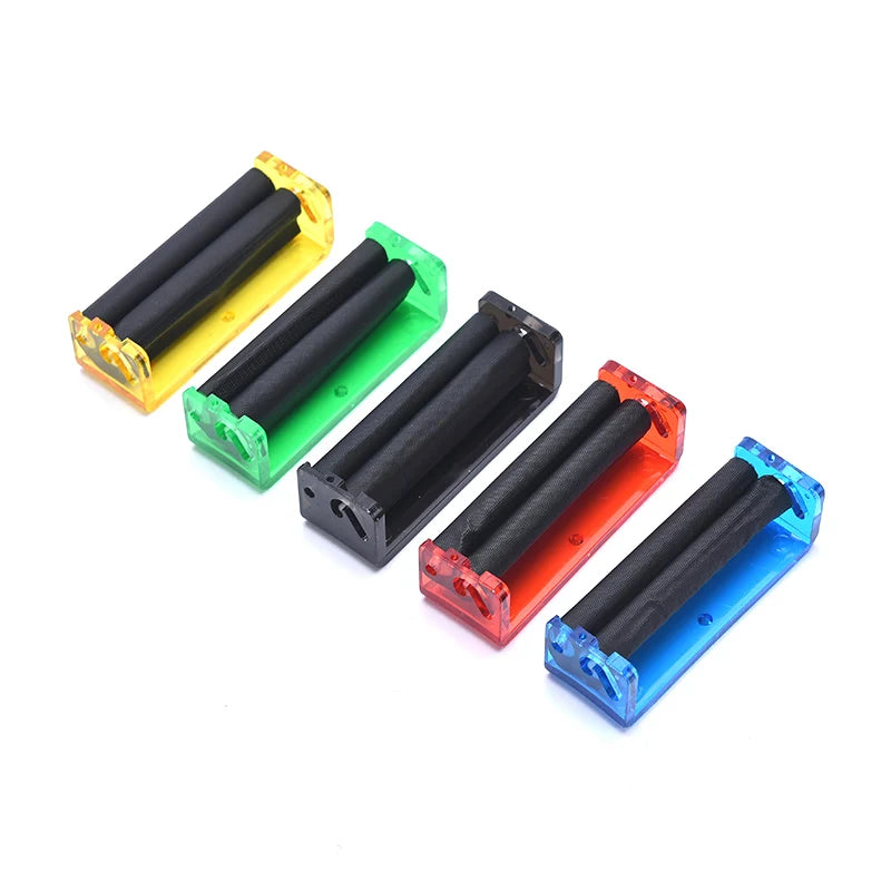 1/2/5pcs 70mm Easy Manual Cigarette Tobacco Roller Maker Rolling Machine Clear Color Random@#X Oasis Select Random-5PC