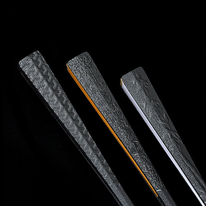 Metal Kung Fu Folding Fan Silk Cloth Fan Surface Tungsten Steel Alloy Self-defense Kung Fu Fan Oasis Select