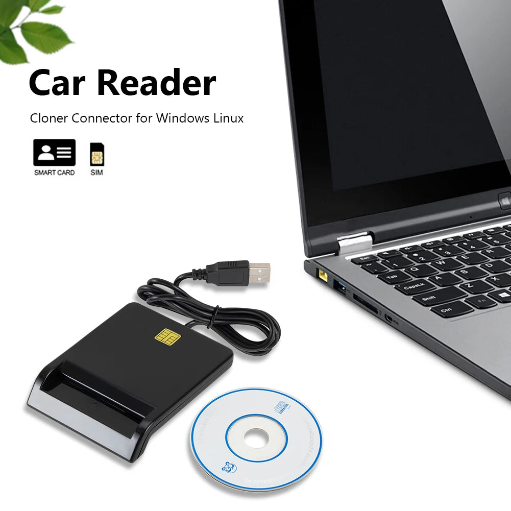 USB 2.0 Smart Card Reader – DNIE ATM CAC IC SIM ID Windows USB Smart Card Reader Oasis Select
