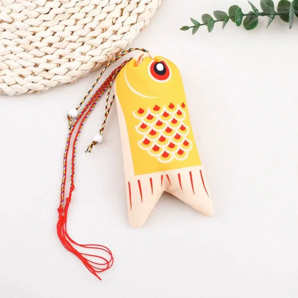 Koi Carp Blessing Bag Japanese Style Sachet Ethnic Style Jewelry Bags Coin Purse Hanfu Decor Brocade Lucky Pouch Small Item Bag Oasis Select yellow 1