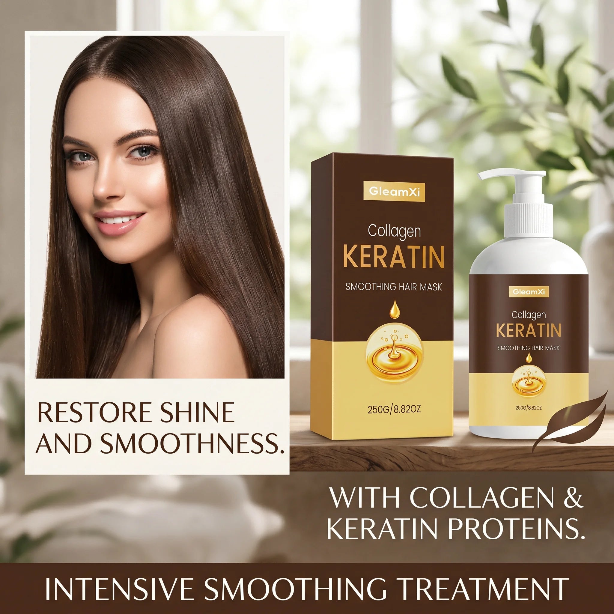 Collagen Keratin Hair Mask Conditioning Smoothing Repair Dry Damaged Hair,Frizz Control & Repairing Hydration Hair Mask Oasis Select