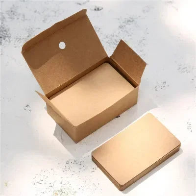 100 Pieces Christmas Birthday Invitation Cards Greeting Wedding Shower Party Decoration Favor Supply Set for Festive Celebration Oasis Select kraft brown