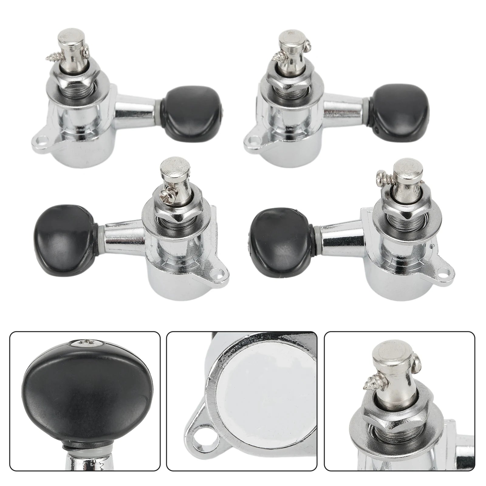 4PCS Ukulele Strings Tuning Pegs String Tuning 1:15 Kit Parts Pegs Replacement 8*5*2cm Button For Ukulele Heads Oasis Select