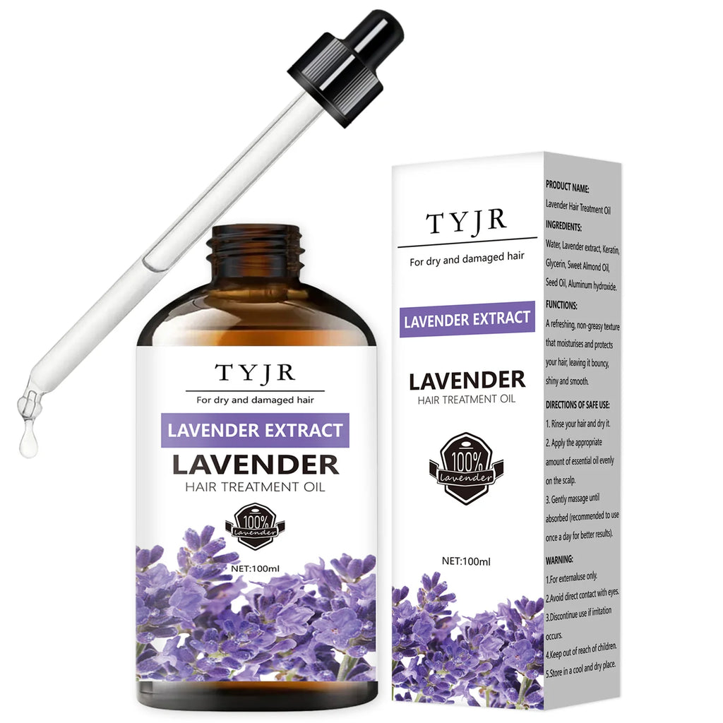 Lavender essential oil for skin care, massage, shower, diffuser relaxing essential oil for face, body, nails, hair, eyelashes Oasis Select 1pcs 100ml Lavender