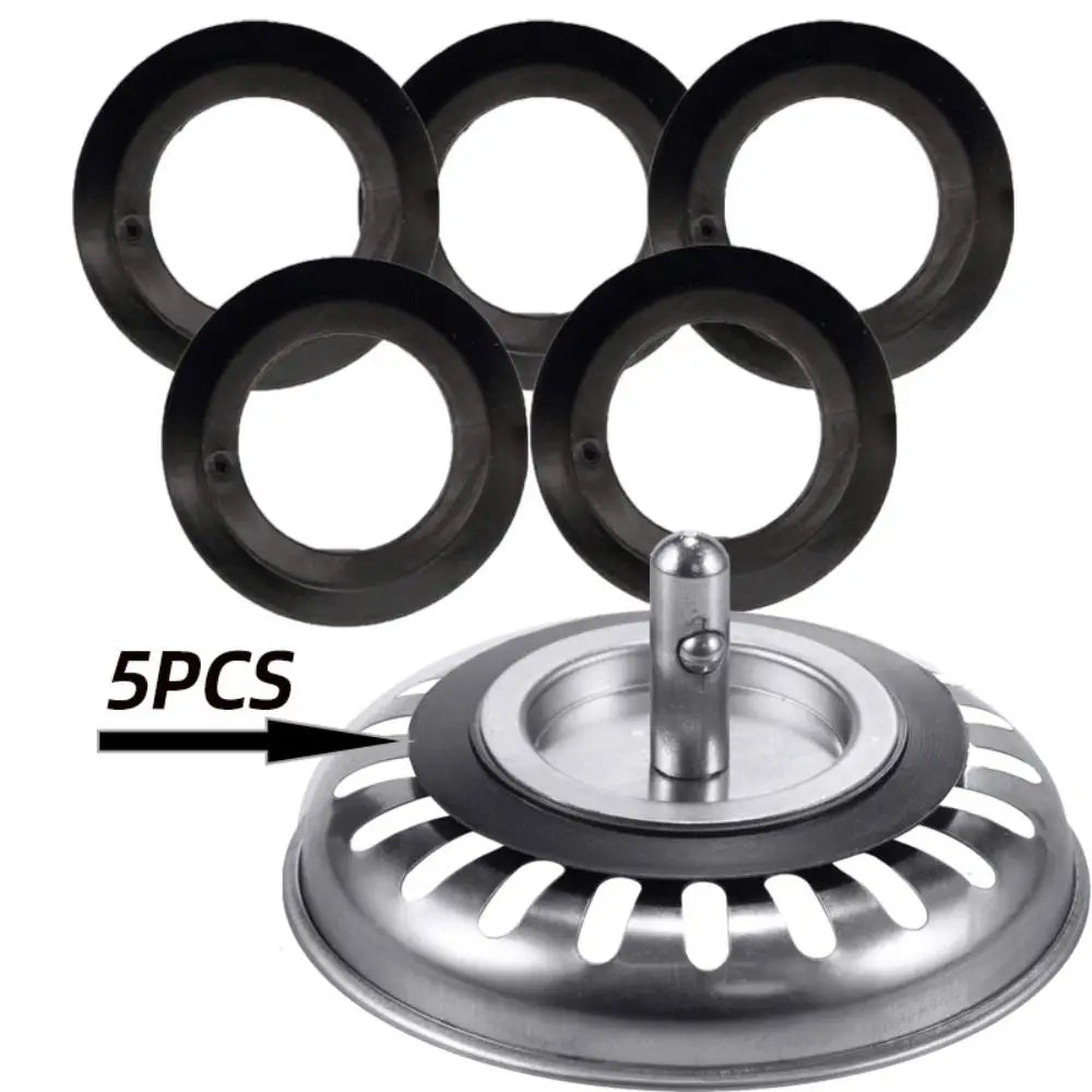 5Pcs Durable Rubber Seal Strainer Plug Washer Franke Fitting Replacement Washer Kitchen Sink Part Sink Drainer Oasis Select B