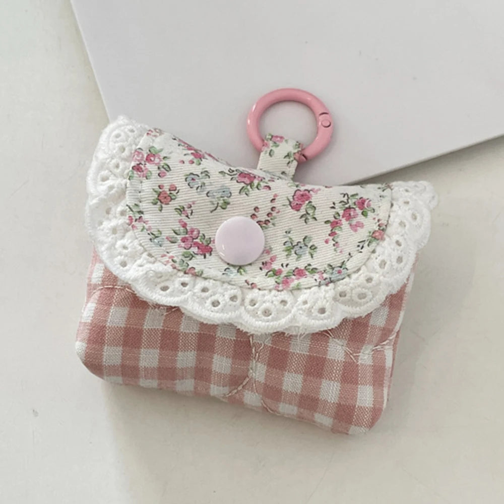 Lace Earbuds Case Cover – Cute Protective Pouch & Clip
