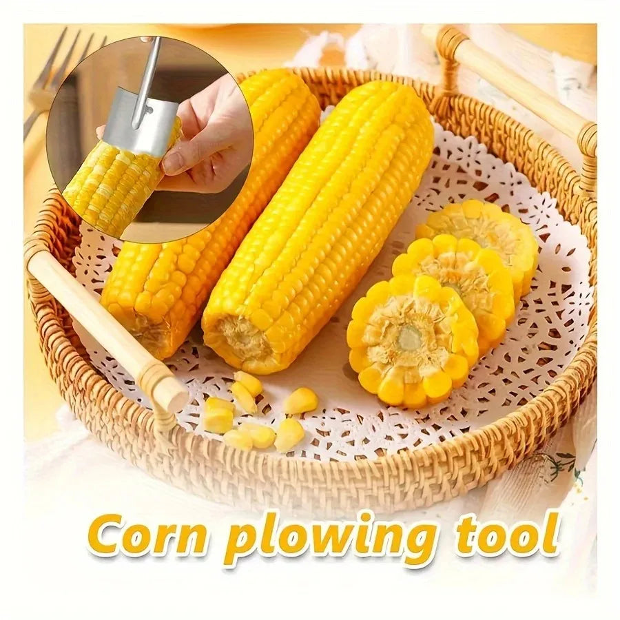 Corn Planer Stainless Steel Corns Thresher Peelers Corn Cob Stripper Cutter Manually Operated Corn Kernel Stripper Kitchen Gadge Oasis Select