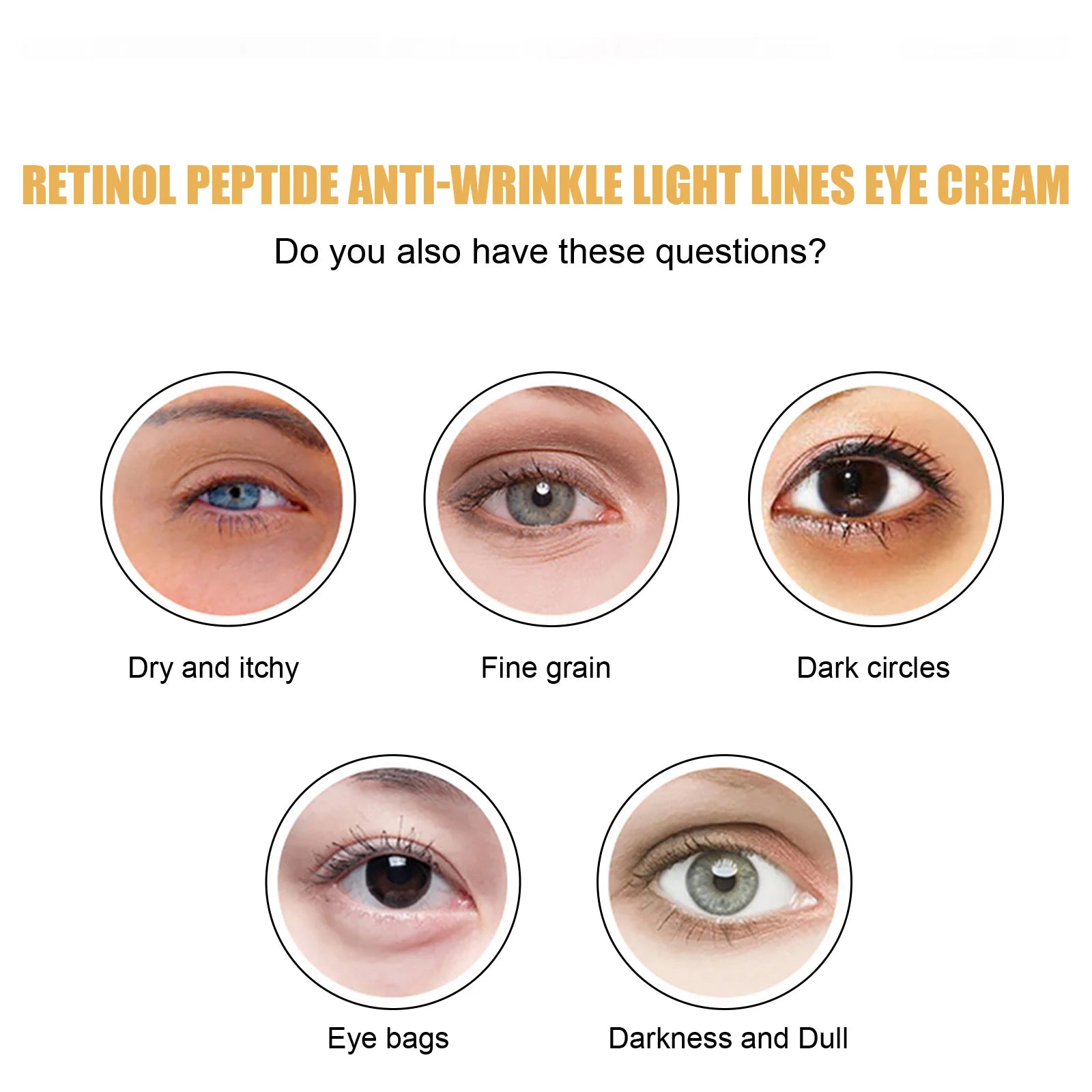 Eelhoe Retinol Peptide Eye Cream – Dark Circles & Puffiness Eye Cream Oasis Select