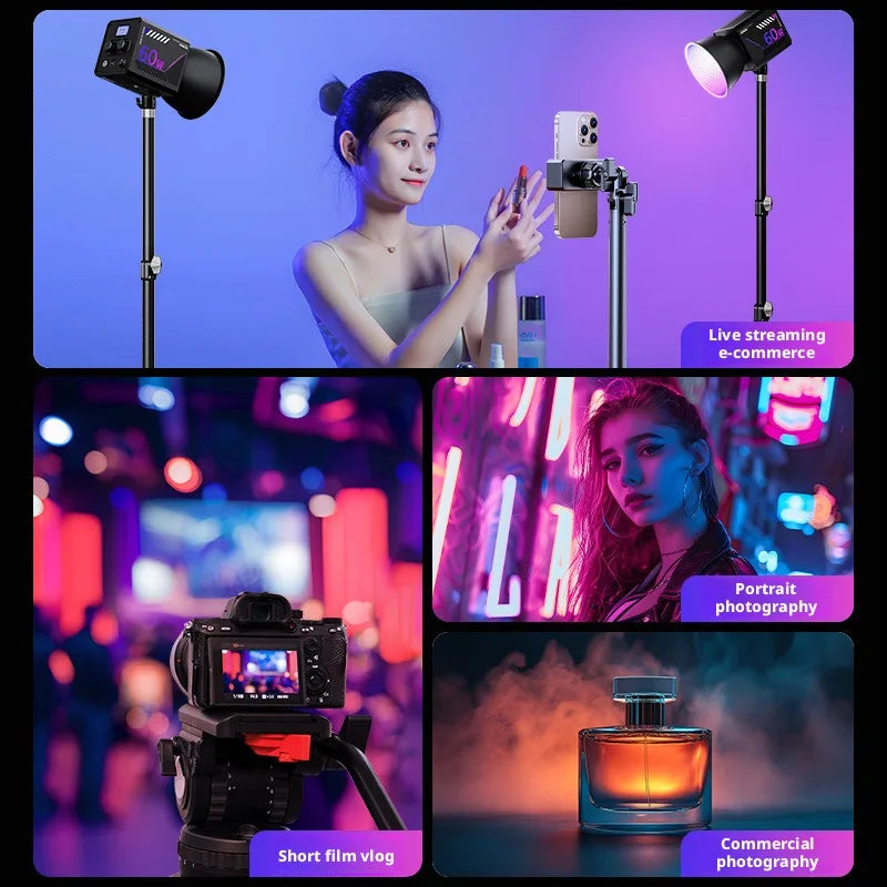 SHINEKNOT RGB COB Fill Light | Portable Handheld Photography Lamp
