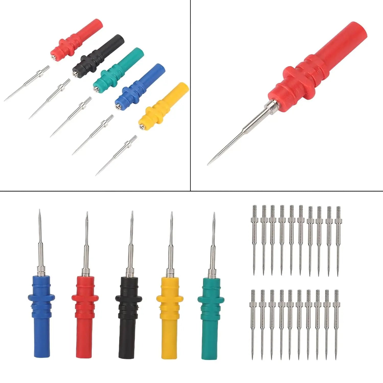 15pcs Automotive Diagnostic Test Probe Puncture Needles Oscilloscope Probe Pins Set Repair Tool Accessories HT307 Oasis Select