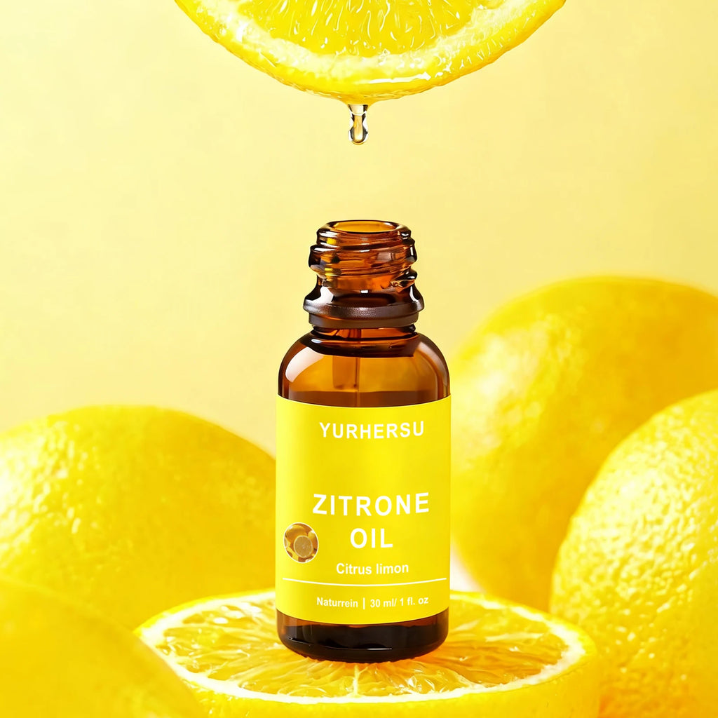 YURHERSU Pure Lemon Essential Oil 30ml – Brightening Skin Care Pure Essential Oil Oasis Select