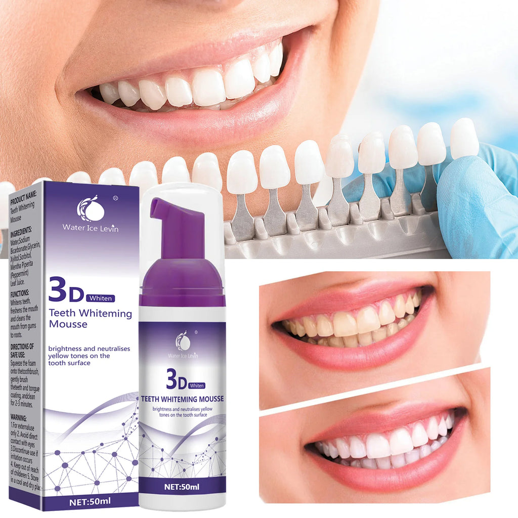 Purple Whitening Mousse Toothpaste 50ml – Fresh Breath & Deep Clean Whitening Mousse Toothpaste Oasis Select