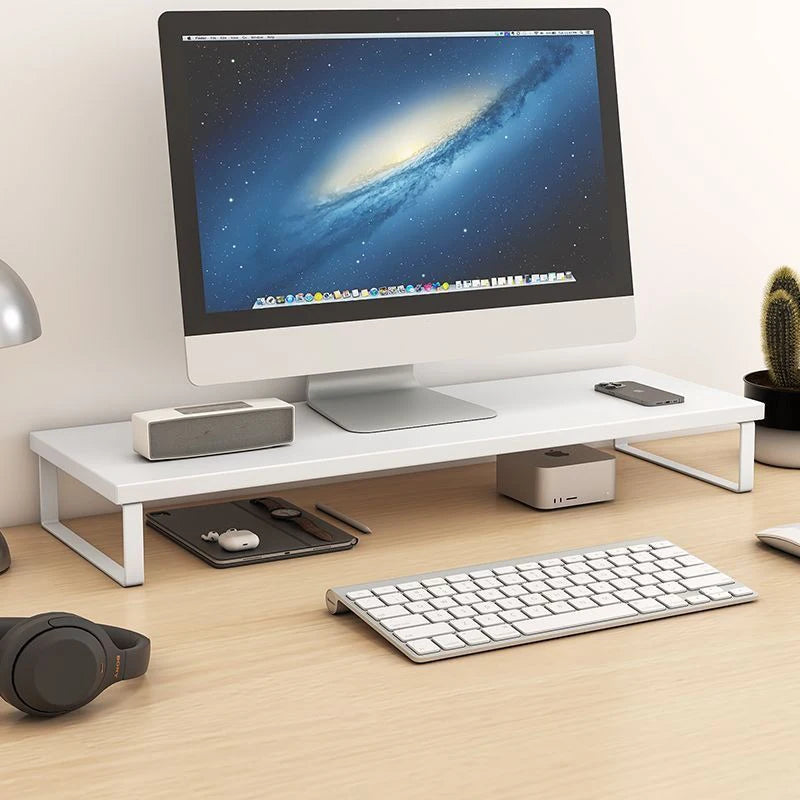 Multiple sizes desktop computer with elevated laptop display elevated dormitory desktop storage office screen base bracket Oasis Select