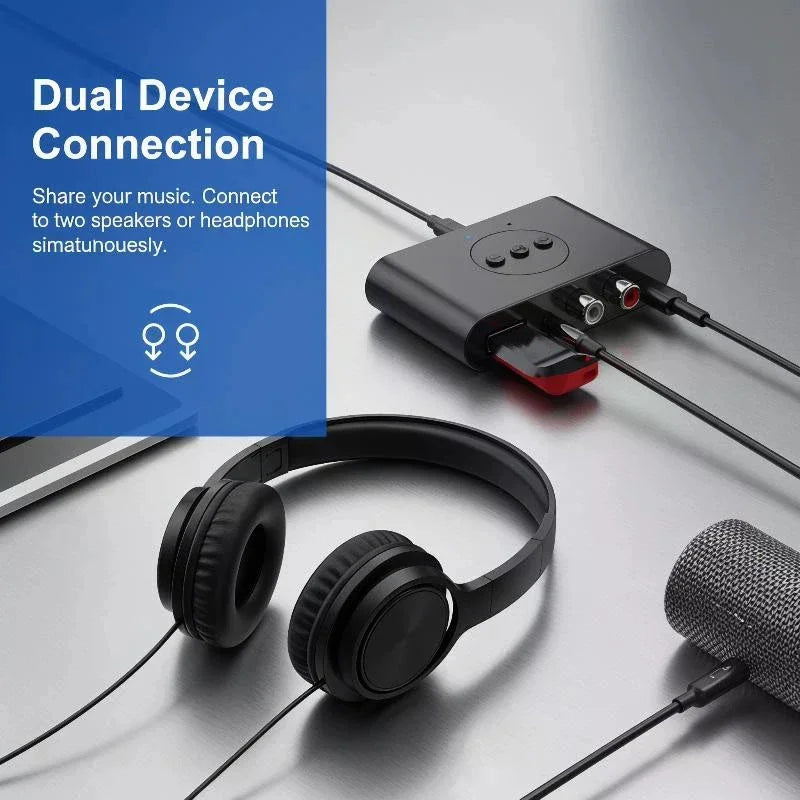 Bluetooth 5.3 Receiver Transmitter U Disk 3.5mm AUX Jack Stereo Music Wireless Audio Adapter For Car Kit Speaker TV Oasis Select