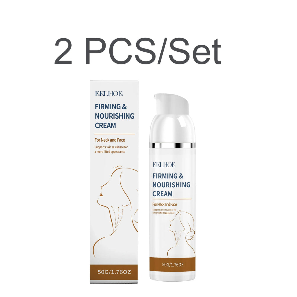 Firming Nourishing Cream Neck Face Lifting Hydrating Fine Lines Brighten Moisturizing Daily Care 50g Tighten Lift Neck Cream Oasis Select 2 PCS
