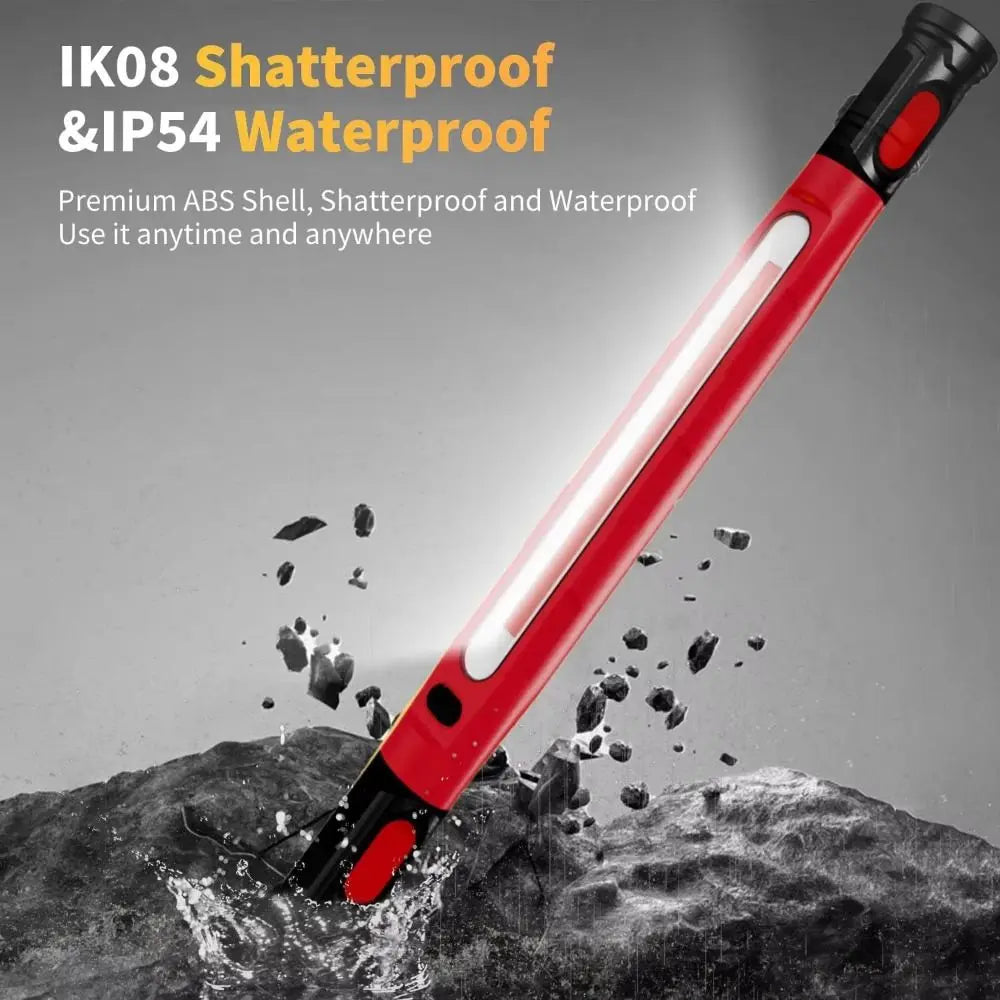 360° Magnetic LED Work Light – 20W COB, 5200mAh Battery