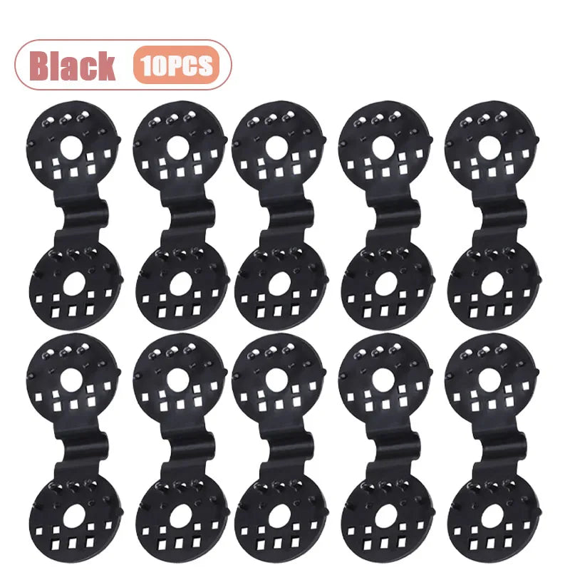 Reusable Sun Shade Clips Black Mesh Grip for Outdoor Canopy Garden Net Quick Easy Installation Wind Resistant Fasteners Oasis Select Black-10PCS