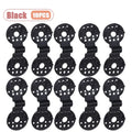 Reusable Sun Shade Clips Black Mesh Grip for Outdoor Canopy Garden Net Quick Easy Installation Wind Resistant Fasteners Oasis Select Black-10PCS