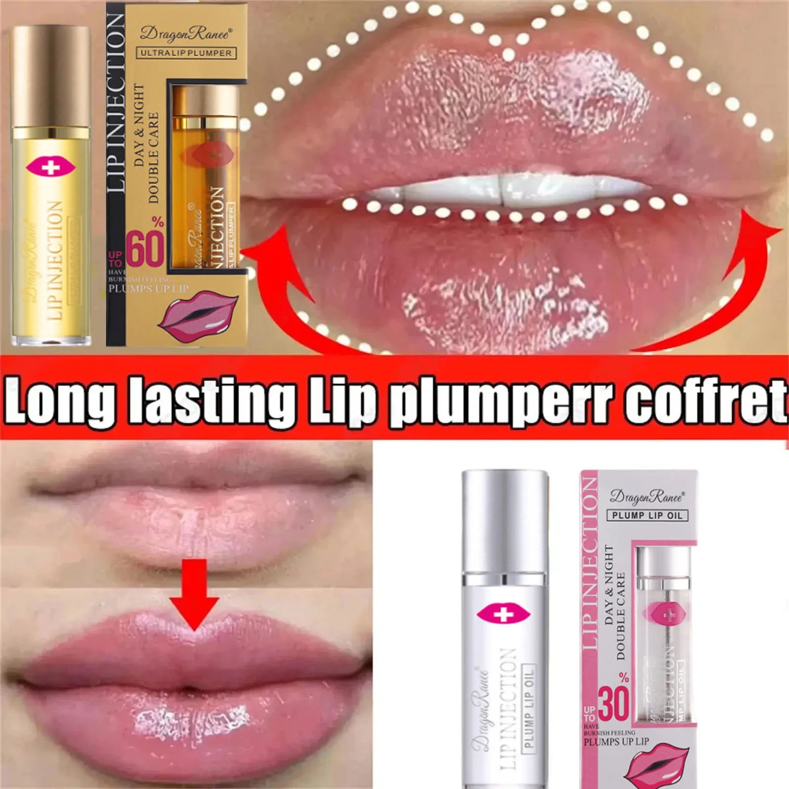 Lip Plumper Oil – Volumizing, Hydrating & Collagen Gloss Lip Plumper Oil Oasis Select