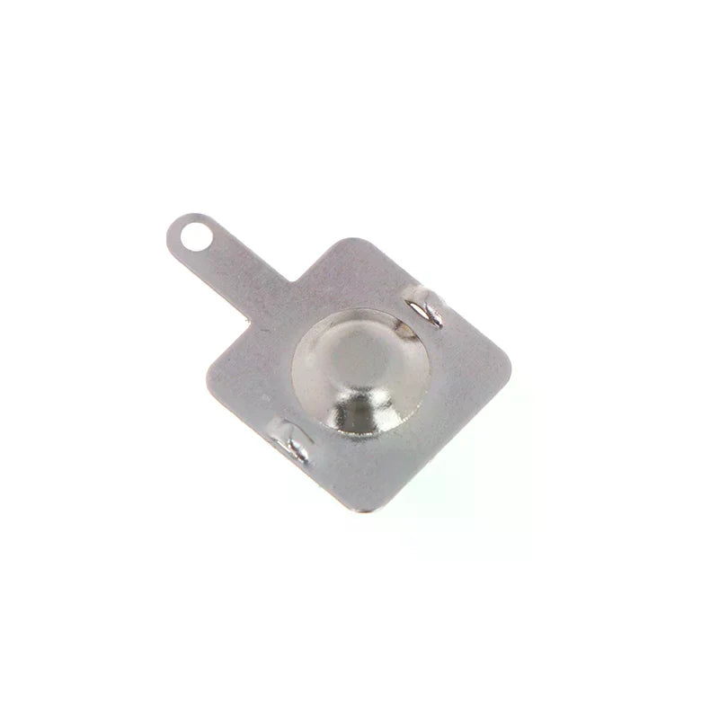 5Set 12MMx12MM - + Replacement Metal Batteries Spring Contact Plate Silver Unidirectional Slot For AA Battery Case Oasis Select