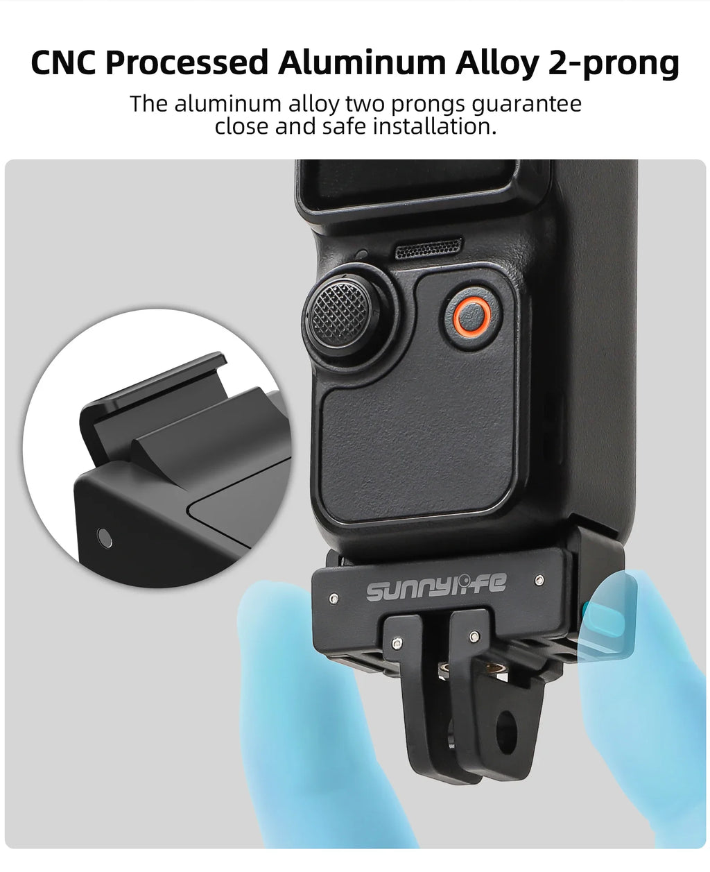 Sunnylife Quick Release Foldable Mount Adapter for DJI Pocket 4/3