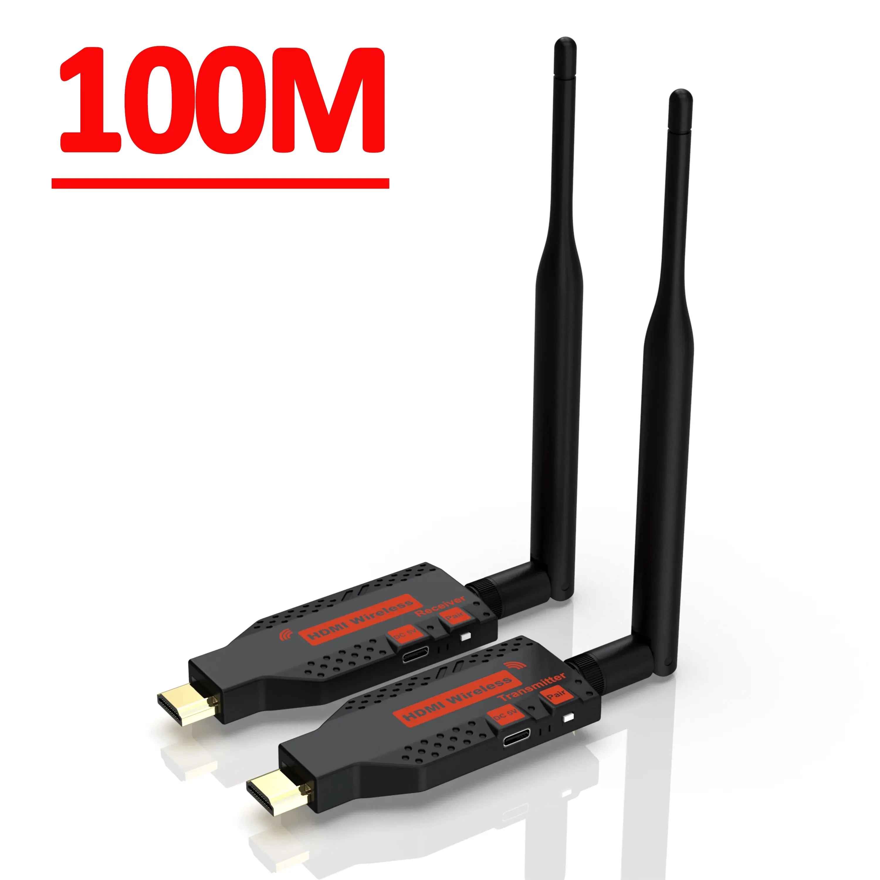 1080P 150m Wireless HDMI-Compatible Extender 1 TX to4 Splitter Video Transmitter Receiver for PS4 Camera Laptop PC to TV Monitor Oasis Select 100M TX and RX