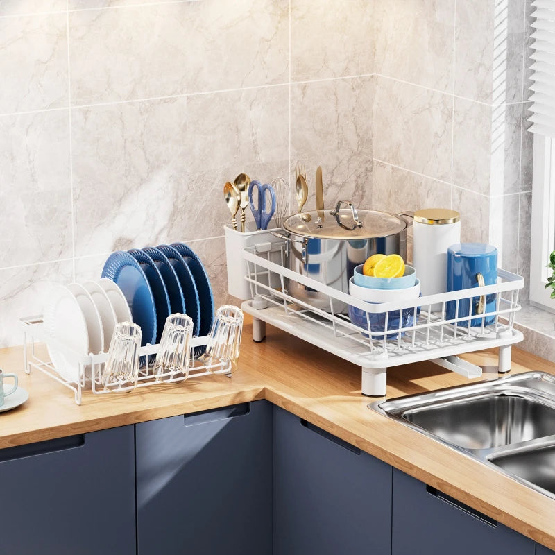 Kitchen Drain Dish Shelf Household Bowls, Chopsticks, Knives and Forks Storage Rack Cup Rack Countertop Drying Dish Shelf Drain Oasis Select
