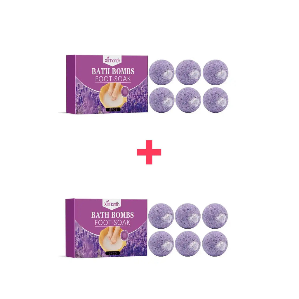 Lavender Foot Bath Ball Skin Relaxing Deep Moisturizing Improve Insomnia Rich Essential Oil SPA Handmade Feet Bath Balls 6/12pcs Oasis Select D 6pcs Boxed X 2PCS