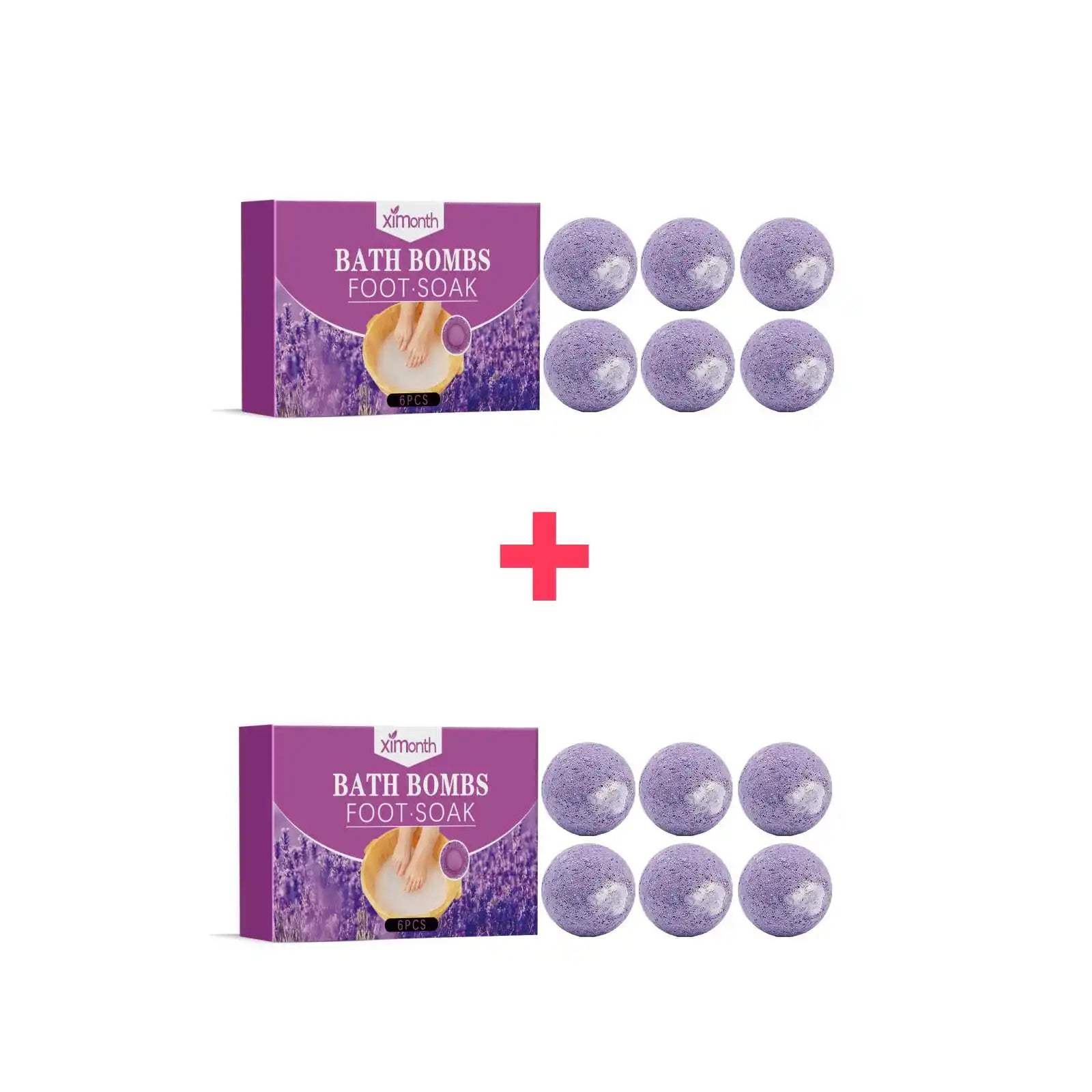 Lavender Foot Bath Ball Skin Relaxing Deep Moisturizing Improve Insomnia Rich Essential Oil SPA Handmade Feet Bath Balls 6/12pcs Oasis Select D 6pcs Boxed X 2PCS