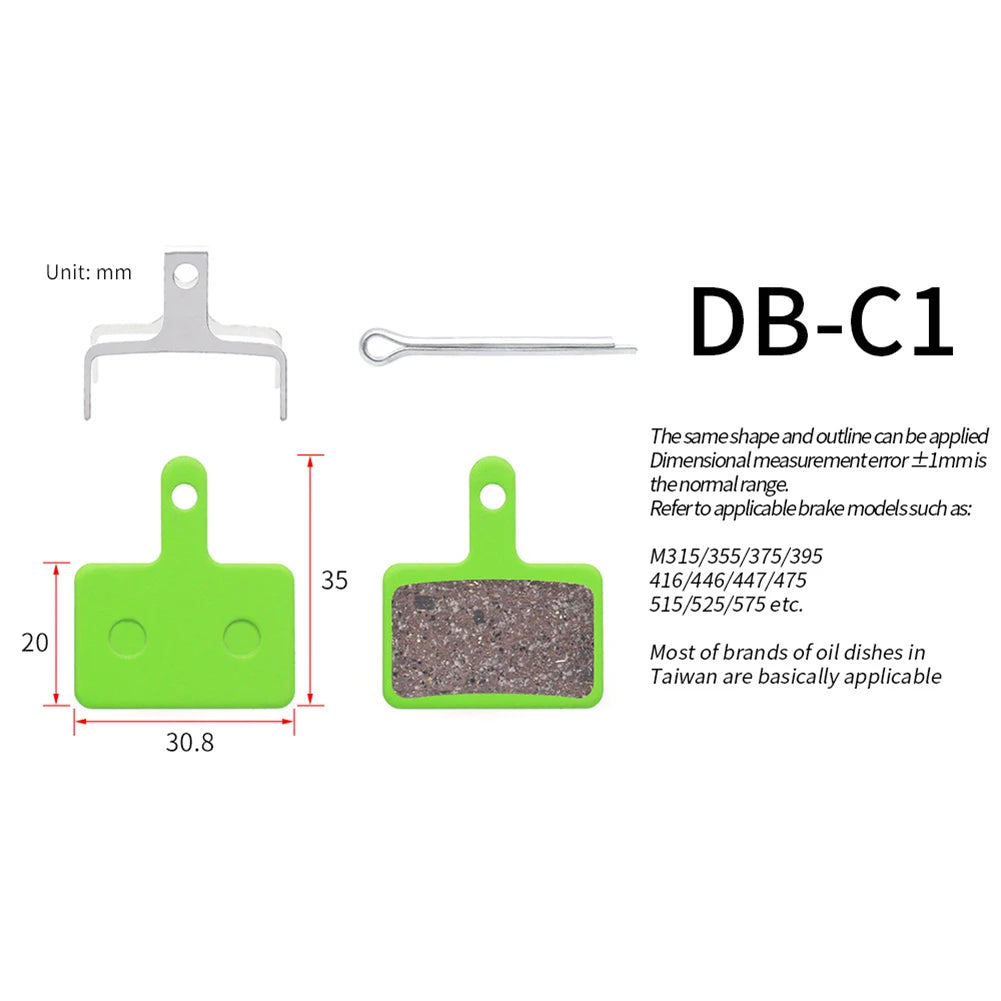 High Performance High Quality Hot Sale Brake Pads Ceramic Disc 35x30.8mm Bicycle Brake Pads Ceramic Disc Green Oasis Select A