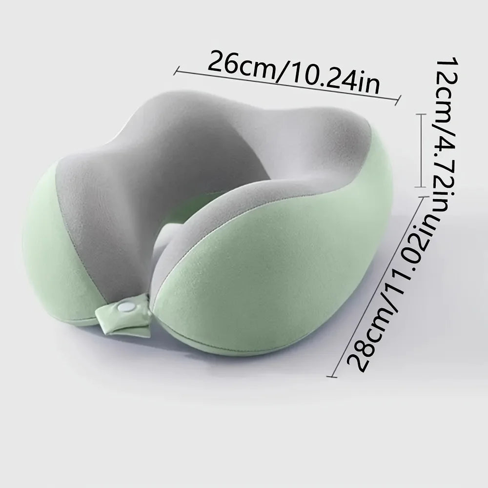 Portable Neck Pillow for Travel & Home Use Ergonomic Cervical Support Easy Storage Comfortable Sleep Slow Rebound Lightweight Oasis Select